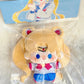 Kawaii Sailor Moon Plush Doll Print Cute Beauty Girl Heart Anime Cartoon Plushies Stuffed Soft Bag Pendant Toys Birthday Gift