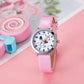 Snoopy Children's Fashion Cute Watch Boys and Girls Cartoon Watch Quartz Movement PU Leather Strap Student Children's Gift