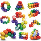 DIY Sensory Fidget Toys 3D Rotating Educational Balls For Stress Anxiety Relief Creative Activities Desk Toy Travel Airplane Toy