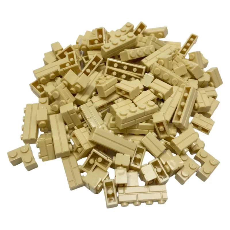 120Pcs DIY Model Accessories For Castle City MOC Scene Building Masonry Wall Building Blocks Compatible 98283 15533 Brick