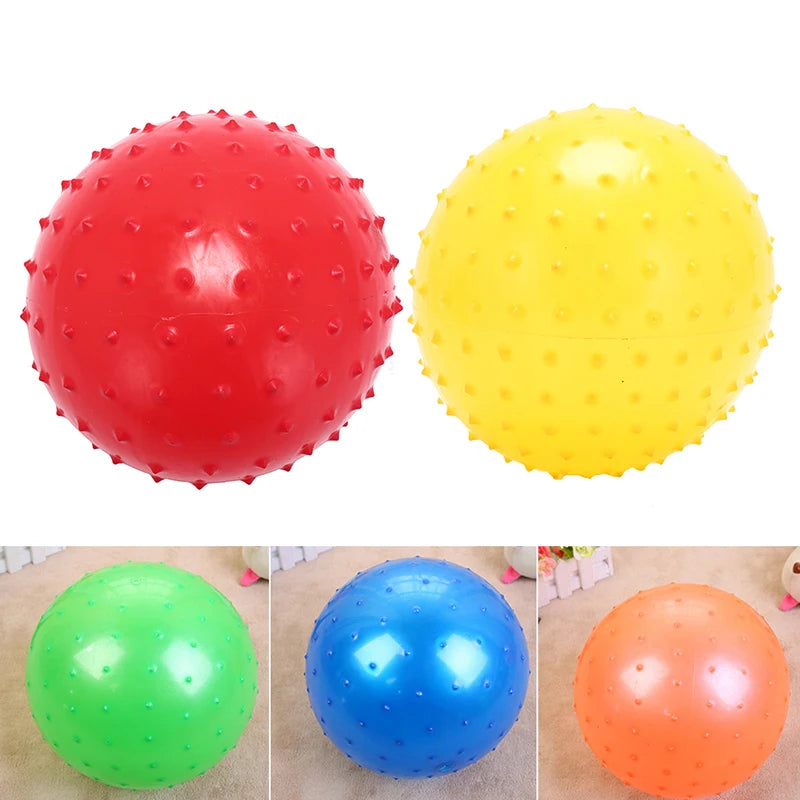 2Pcs 16CM Fun Games Kids Inflatable Ball Rubber Toy Baby Cartoon Thorn Large Balloon Developmental Children Massage Toys Balls