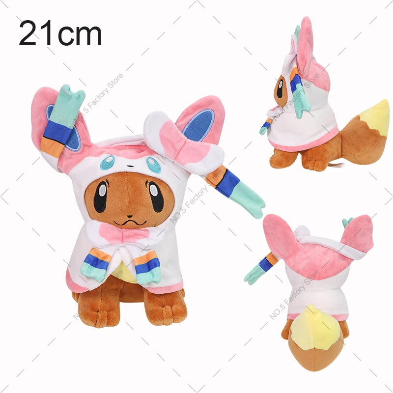 32 Style Eevee Plush Toy Pokemon Eeveelution Umbreon Vaporeon Jolteon Flareon Espeon Leafeon Cartoon Stuffed Animal Doll Peluche