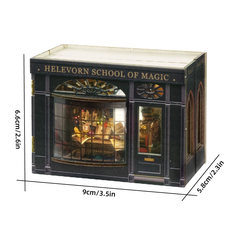 3D Wooden Puzzle Miniature Doll House Assembly Building Model Room Bedroom Decoration With Furniture Lighting Dollhouse Gifts
