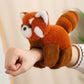 Creative Stuffed Animals Raccoon Fox Husky Cat Monkey Papa Circle Toy Wrapped Around Arm Doll Toys For Kids Birthday Gift