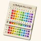Multiplication Table Wooden Board Set — Natural Wood Learning Boards for Math Class & Back-To-School Gifts