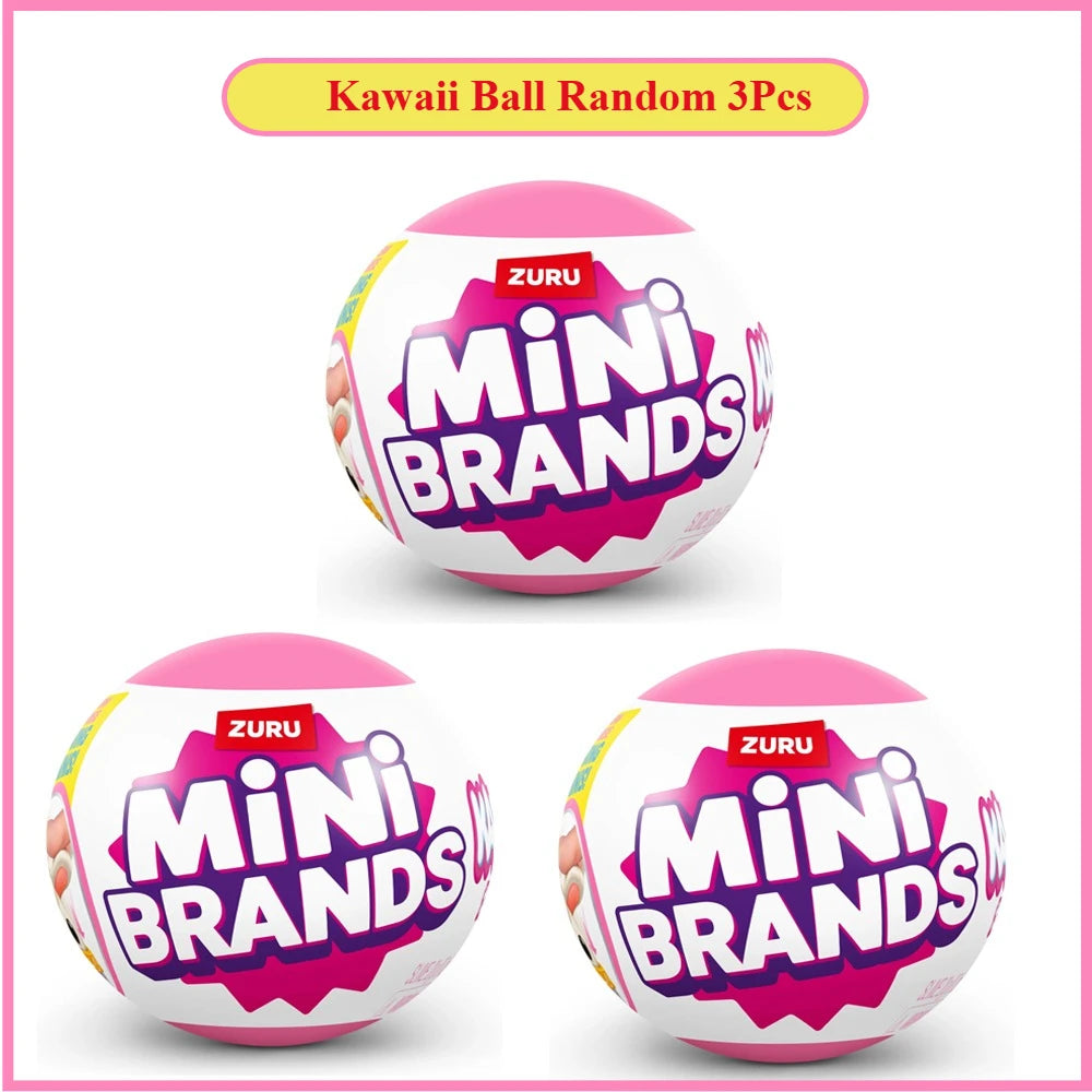 Zuru Surprise Toy Mini Toy Brands Kawaii Food Toys Cute Mystery Random Blind Boxes Miniature Toy Original Birthday Gift
