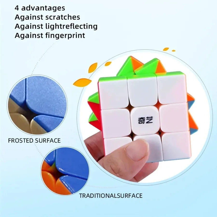 QiYi Speedcube Warrior S 3x3 Magic Cube Stickerless Professional 3x3 Speed Puzzle 3×3 Children's Cubo Magico for Games
