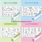 Children's Drawing Roll DIY Coloring Paper Roll Color Filling Paper Graffiti Scroll Paper-cut for Kids Painting Educational Toys
