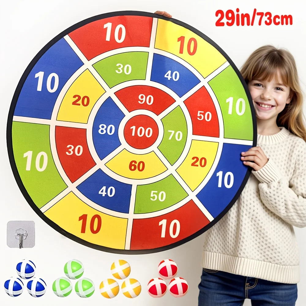 Montessori Throw Sport Slingshot Target Sticky Ball Dartboard Basketball Board Games Educational Children's Outdoor Game Toy