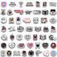 50PCS Dark Romance Reader Stickers in Cartoon Glass Balls DIY Phone Cases Laptop Water Cups Computer Toy Stickers