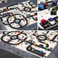 130*100cm Road Mat Children Traffic Car Map 83*58cm Educational Toy Road Plastic Carpet Playmat For Mats City Kids Toys Games
