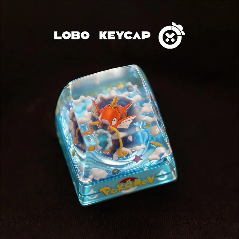 Pokemon Transparent Esc Keycap Keyboard Accessories Anime Cute Resin Shrink Drip Glue handmade Keycaps Anime Fans Gift
