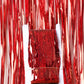 Metallic Tinsel Foil Fringe Curtains Photo Backdrop Glitter Streamers Foil Fringe Backdrop Curtain for Xmas Wedding Background