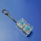 Keyboard Fidget Toys LED Crystal Keycap Keychain Stress Relief Fingertip Gadget Decompression Toys Clicker Fidget Toy
