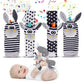 4PCS/SET Baby Rattle Toys Cute Stuffed Animals Wrist Rattle Foot Finder Socks 0~12 Months For Infant Boy Girl Newborn Gift
