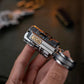 DJGEDC Destroyer Magnetic Levitation Tuning Fork Grenade Composite Fingertip Push Card Gyro Adult Decompression Toy