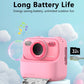 Kids Instant Print Camera Color Auto Photo Output  Cartoon Portable Design Perfect Parent Child Birthday Gift