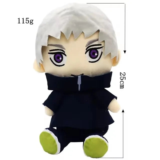 25cm Jujutsu Kaisen Plush Toys Anime Gojo Plushies Fushiguro Megumi Kugisaki Nobara Gojo Satoru Soft Stuffed Dolls Kids Gifts