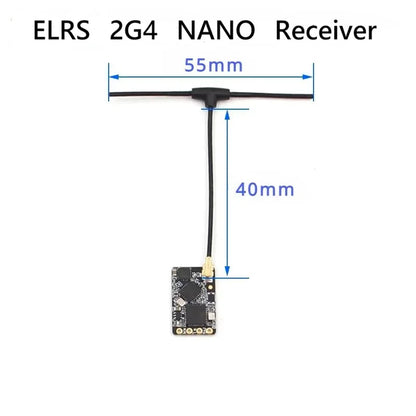 ELRS 2.4GHz NANO Receiver ExpressLRS BETAFPV 2400 RX W T Type Antenna Support Wifi Upgrade for FPV RC Drones