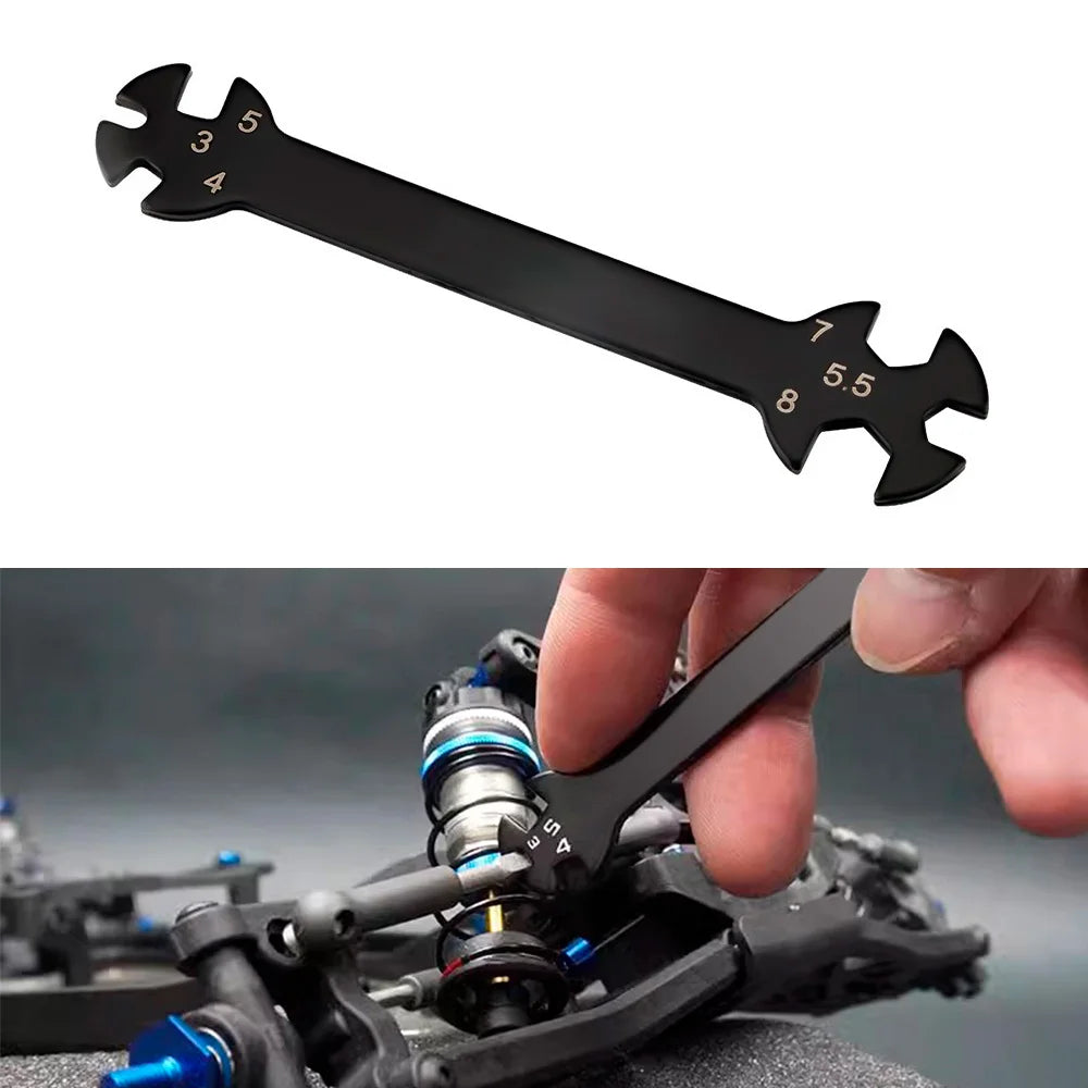 9IMOD Multifunction 6 in1 Repair Wrench 3/4/5/5.5/7/8mm Turnbuckle and Nut Spanner Tool for RC Drone Car Boat Off-road Vehicle