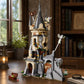 Magic Academy Owl Tower Building Blocks Set 635PCS, Premium Small ABS Bricks, Medieval Castle Model with Multi-layer Interior Scene & Owl Ornaments, DIY Assembly Toy, Desktop Decoration, Wonderful Holiday & Birthday Gift for