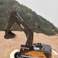 HUINA 1592 1:14 Scale RC Excavator 22 Channels 2.4G Semi-Alloy Remote Control Engineering Crawler Tractor Children's Gift