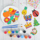 DIY Wooden Magnets Wood Crafts Kit for Kids Glow in The Dark, Arts Supplies Painting Kit, Fun Party Favors for Christmas Gifts