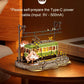 Robotime Sakura Journey Tram 3D Wooden Puzzles with LED Lights Home Decor Gift for Adults Women Girls