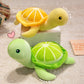 25/35CM Cartoon Simulation Anime Little Lemon Turtle Stuffed Animal Plush Doll Cute Turtle Soothing Kids Sleeping Toys Handmade