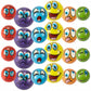 12Pcs Funny Sponge Pressure Expression Soft Ball Squeeze Funny Expression PU Foam Soothing Toy Wrist Action Sport Toy Ball