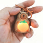 Fun Capybara Keychain With Lighted Luminous Cute Capibara Anime Lighting Keyring Mini Doll Creative Keyring Decorative Gift Toys