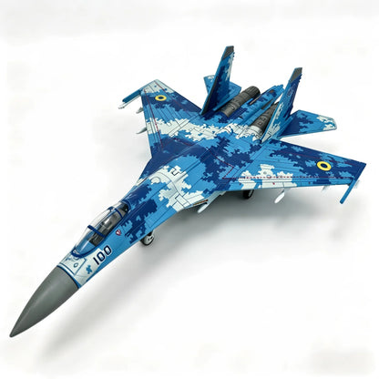 1:72 Creative Military Series Sukhoi Su-27 Flanker Fighter Building Blocks Multi-Role Heavy Jet Model No Glue No Paint Assembly