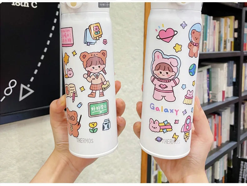 100pcs Kawaii Jiikawa Cartoon Stickers Decorative Desk Laptop Scrapbook Luggage Stationery Cute Graffiti Sticker for Kids Gift