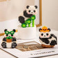 Creative DIY Assemable Animal Cute MINI Chinese Style Animal Panda Building Block Educational Boy Toys For Children Model Bricks
