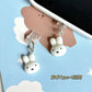 Kawaii Miffy Rabbit Mobile Phone Charging Port Dust Plug, Cute Cartoon, Universal Plug with Holes