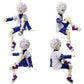 Hot Anime Full Time Hunter Character Sitting Posture Qiben Sitting Posture Xiaojie  Killua Desktop Ornament Trendy PVC Model Toy