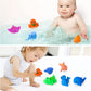 10pcs Preschool Bath Toys Rubber Sea Animals Toy Squeaky Bathtub Toys Baby Pool Floating Toy for Toddler Kids Party Decoration
