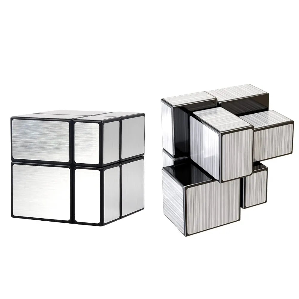 SENGSO Mirror Magic Cube 2x2 3x3 Golden Silver Magic Cubo Profession Puzzle High Quality Children's Toys