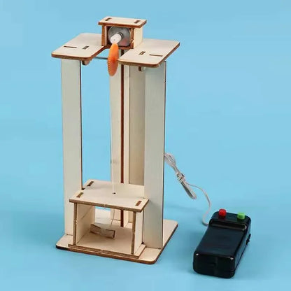 DIY Science Model Kit for Kids - Homemade Elevator Educational Toy Small-Scale Technology Production Popularization