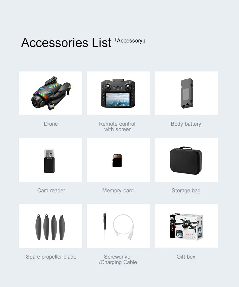 Outdoor Aerial Drone Electric Dual Camera 90° 120° Wide Angle HDR Video Gesture Photo Video Dual Camera Switch HD Large Screen RC Drone