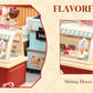 Rolife DIY Miniature House Kit Flavorful Ice Cream Super Creator Dollhouse 3D Puzzle Model Building Kit with LED for Desk Decor