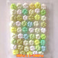 50/100pcs Mini Cat's Paw Squishy Toy Silicone Cute Soft Colorful Cat Paw Mochi Stress Relief Squishy Fidget Toy