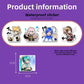 Hatsune Miku Cartoon Cute 80pcs Stickers Kawaii Anime DIY Q-Version Waterproof Decorative Stickers Anime Merchandise Wholesale