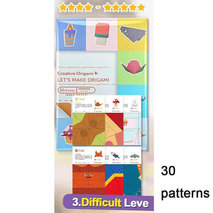 Origami Kit for Kids – 30/96 Sheets Paper Craft & DIY Art Set