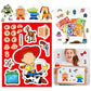 8/16Sheets Make a Face Cartoon Toy Story Stickers DIY Ryder Chase Assemble Jigsaw Kids Toy Children Boys Game Party Gift