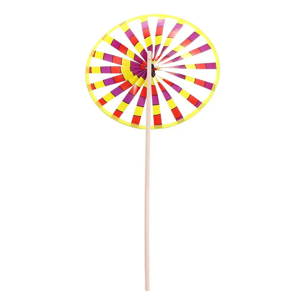 Traditional Children Gifts  For  Garden Decoration Windmill Toys Wind Spinner Single Layer Windmill Rotating Toys