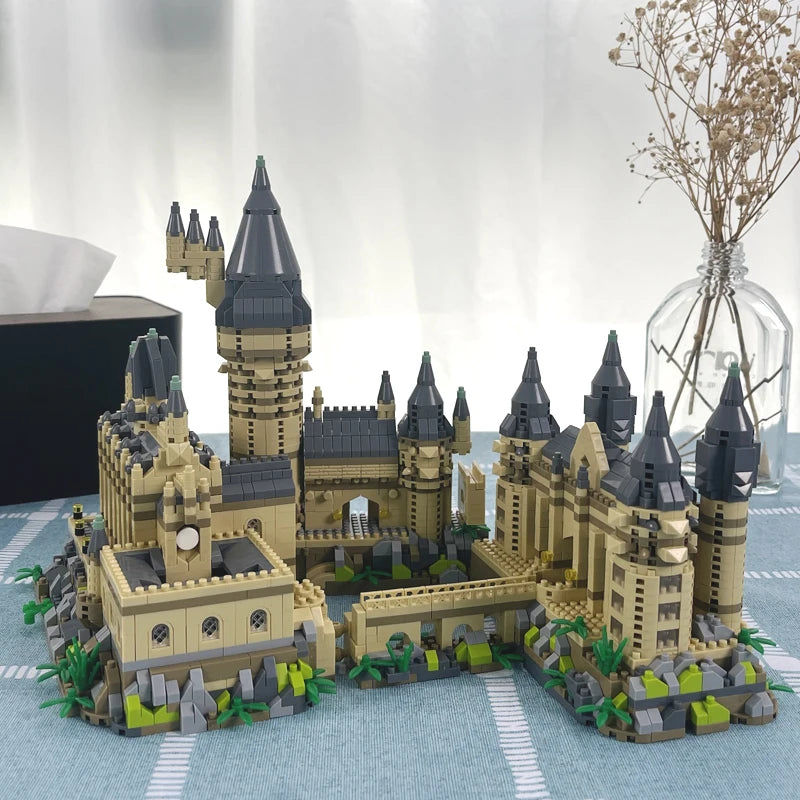 New Micro Building Blocks Set Magic Middle Ages Castle MOC Creative Bricks Toys for Kids Adult Christmas Gifts DIY Toy 3000+Pcs