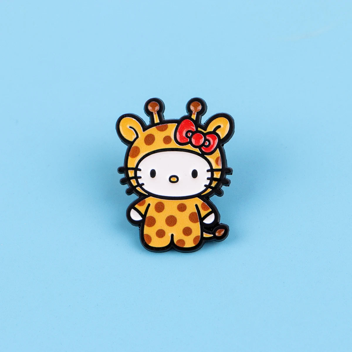 Kawaii Giraffe Enamel Pins Lotus Brooches Badges for Backpacks Jackets Hats Retro Collection Gifts Cosplay Accessories