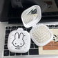 Cute Miffy Cartoon Rabbit Folding Air Cushion Comb With Mirror 2 in 1 Compact Pocket Comb Portable Student Travel Hair Tool Gift