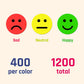 1" Happy Sad Smiling Face Behavior Stickers 120-1200pcs Labels Teachers Classroom School Kids Student Reward Sticker Toys Gifts